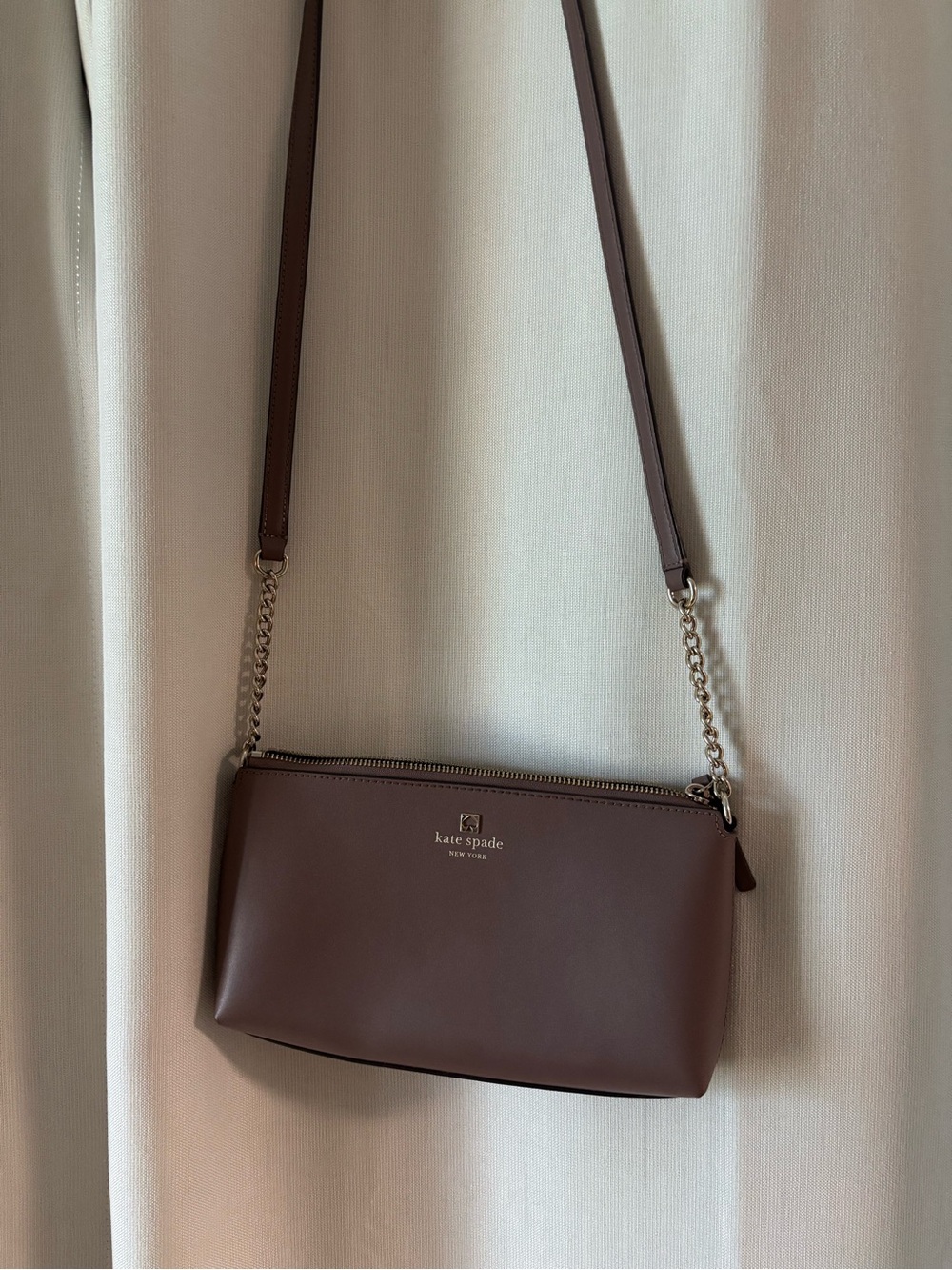 Kate Spade Brown Crossbody Siffanio Leather Shoulder Bag